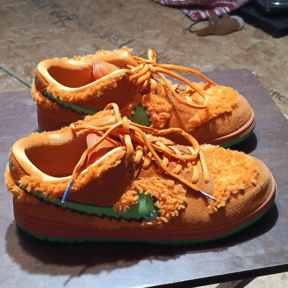 Nike Grateful Dead Orange Bear Sneakers Limited Edition Rare Size 8.5 - Picture 2 of 11